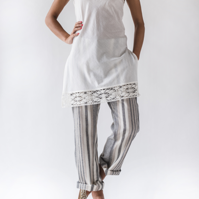Lace border petticoat & Materassi ottocenteschi working pant